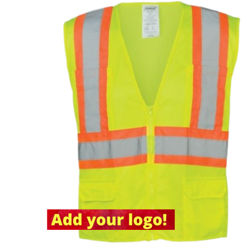 Ironwear® 1287-LZ Class 2 Hi-Vis Lime Mesh Safety Vest