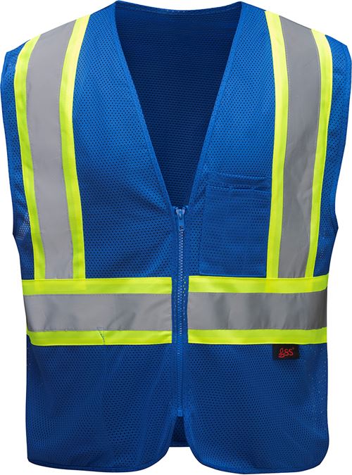 GSS® 3133 Non-ANSI Hi-Vis Blue Two-Tone Safety Vest