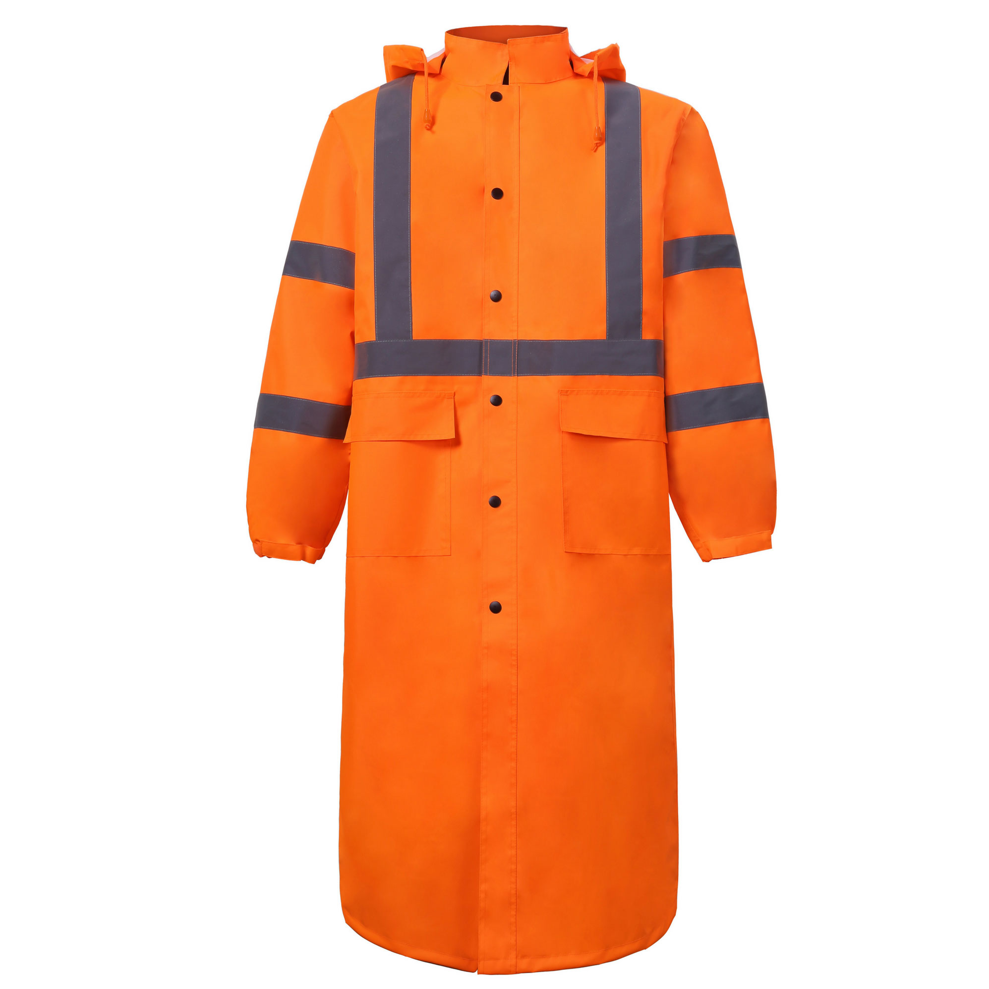 2W Class 3 Hi Vis Orange Raincoat | CriticalTool