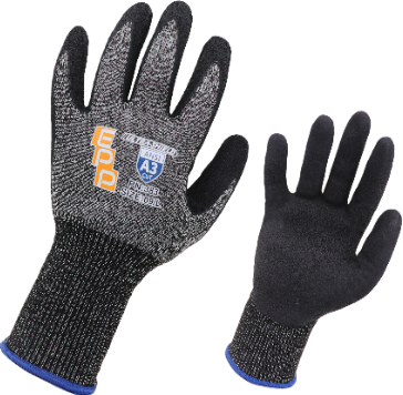 SAFEGEAR PVC Vinyl Work Gloves X-Large, 3 Pairs - EN388 Cut-Resistant Orange Textured Gloves for Men and Women, Oil & Grease Resistance, Women's, Size 59553