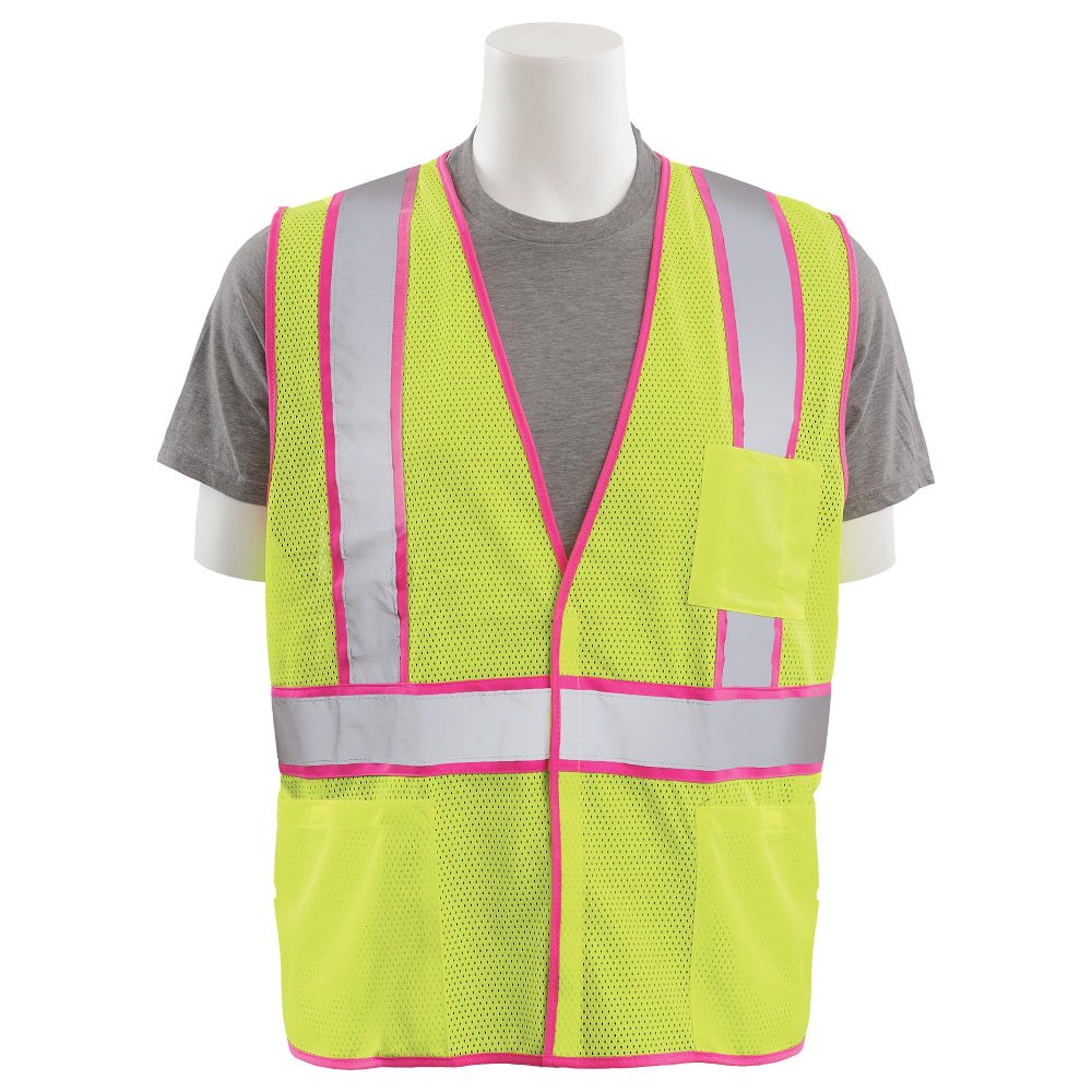 Lime Medium Ironwear 1231-LZ-2-M ANSI Class 2 Polyester Mesh SAFETY Vest with 2 Silver/Lime Reflective Tape 
