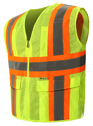 Class 2 Flame Retardant Hi Vis Lime Safety Vest CriticalTool