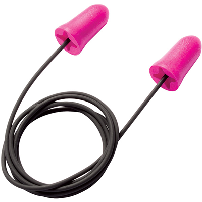 Compact X Emboss Corded Ear Plugs Magenta 30 Db 100 Pair