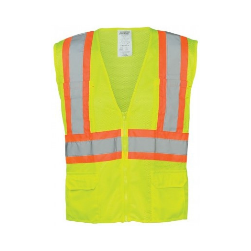 Ironwear® 1287-LZ Class 2 Hi-Vis Lime Mesh Safety Vest